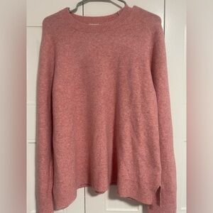 J. Crew Soft Pink Crew Neck Sweater